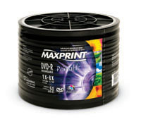 DVD-R PRINTABLE GRAVÁVEL 4.7 G / 120 Min - BULK - 50 UNID.