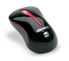 MOUSE ÓPTICO PRETO/VERMELHO - USB