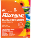 PAPEL PHOTO BRILHANTE GLOSSY - 10 FOLHAS A4 - 150 g/m² PAPEL PHOTO BRILHANTE GLOSSY - 10 FOLHAS A4 - 150 g/m²