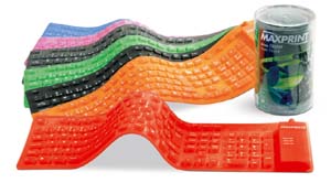 TECLADO FLEXÍVEL USB COLORIDO (PACK DE 4 TECLADOS)