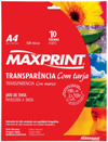 PAPEL TRANPARÊNCIA P/ RETROPROJETOR COM TARJA - 10 FOLHAS A4 - 100 MICRAS PAPEL TRANPARÊNCIA P/ RETROPROJETOR COM TARJA - 10 FOLHAS A4 - 100 MICRAS