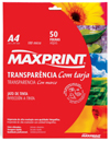 PAPEL TRANSPARÊNCIA P/ RETROPROJETOR COM TARJA - 50 FOLHAS A4 - 100 MICRAS PAPEL TRANSPARÊNCIA P/ RETROPROJETOR COM TARJA - 50 FOLHAS A4 - 100 MICRAS