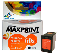 CARTUCHO MAXPRINT CC641WL (HP 60 XL) PRETO 13 ml