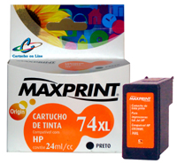 CARTUCHO MAXPRINT CB 336 (HP 74 XL) PRETO 24 ml