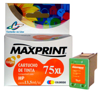 CARTUCHO MAXPRINT CB 338 (HP 75 XL) COLORIDO 13,5 ml