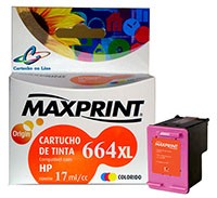 CARTUCHO MAXPRINT F6V30A (HP 664 XL) COLORIDO 17 ml