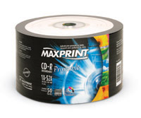 CD-R PRINTABLE GRAV�VEL 700 MB / 80 Min - BULK - 50 UNID.