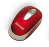 MOUSE ÓPTICO VERMELHO/PRATA - USB