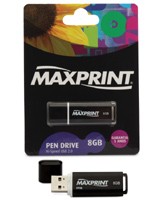 PEN DRIVE MAXPRINT 8 GB - PRETO