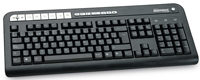TECLADO MULTIM�DIA PS/2 PRATA - 17 TECLAS DE ATALHO
