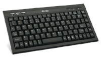 MINI TECLADO MULTIM�DIA SLIM USB PRETO - 3 TECALAS DE ATALHO