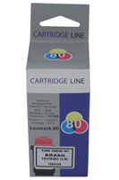 CARTUCHO CARTRIDGE LINE 12A1980 (Lexmark 80) COLORIDO 15 ml
