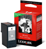 CARTUCHO ORIGINAL 18C2090 (Lexmark 14) PRETO 9,5 ml